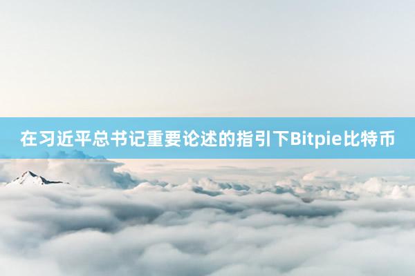 在习近平总书记重要论述的指引下Bitpie比特币