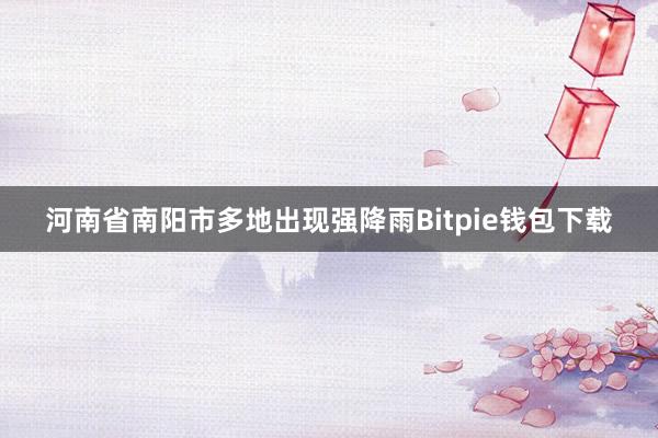 河南省南阳市多地出现强降雨Bitpie钱包下载