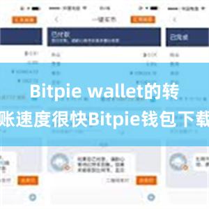 Bitpie wallet的转账速度很快Bitpie钱包下载