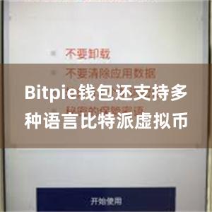 Bitpie钱包还支持多种语言比特派虚拟币