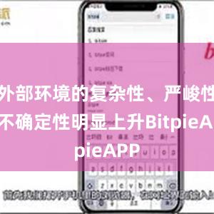 外部环境的复杂性、严峻性、不确定性明显上升BitpieAPP